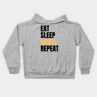 Eat Sleep Goats Repeat Kids Hoodie